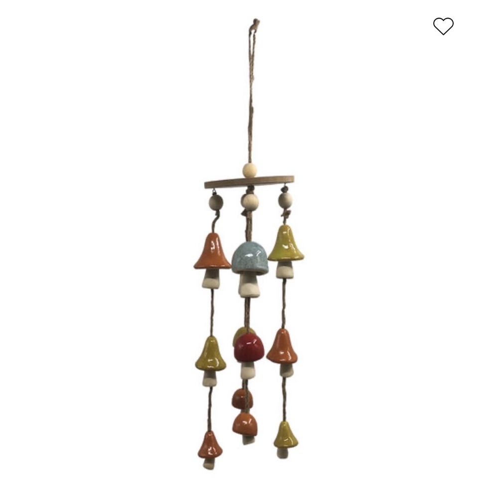 Mushroom Wind Chime, NWT